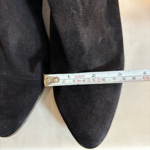 JOHN FLUEVOG Sz 9.5 Ankle Booties Suede Stacked Heel Zipper Closure Boots - Picture 8 of 12